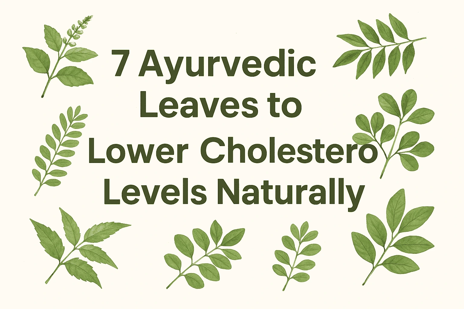 Ayurvedic leaves for reducing cholesterol naturally