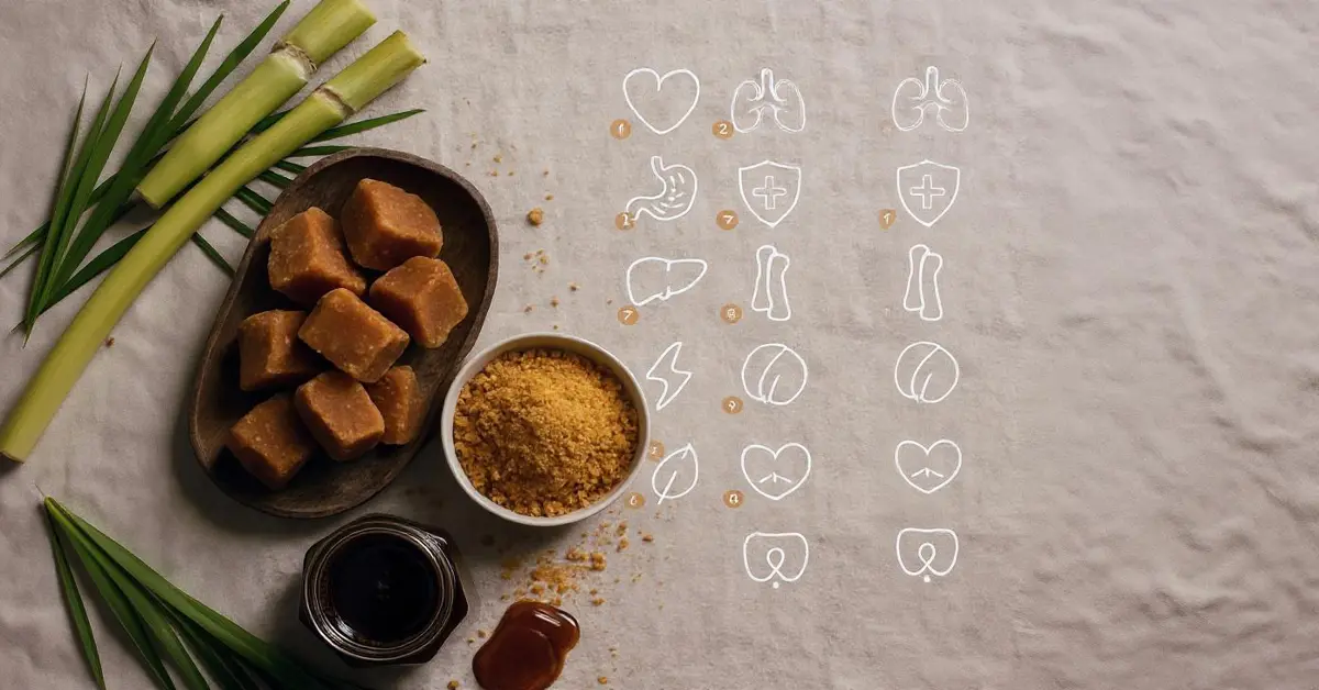 Health benefits of jaggery – Natural sweetener for immunity, digestion, and energy