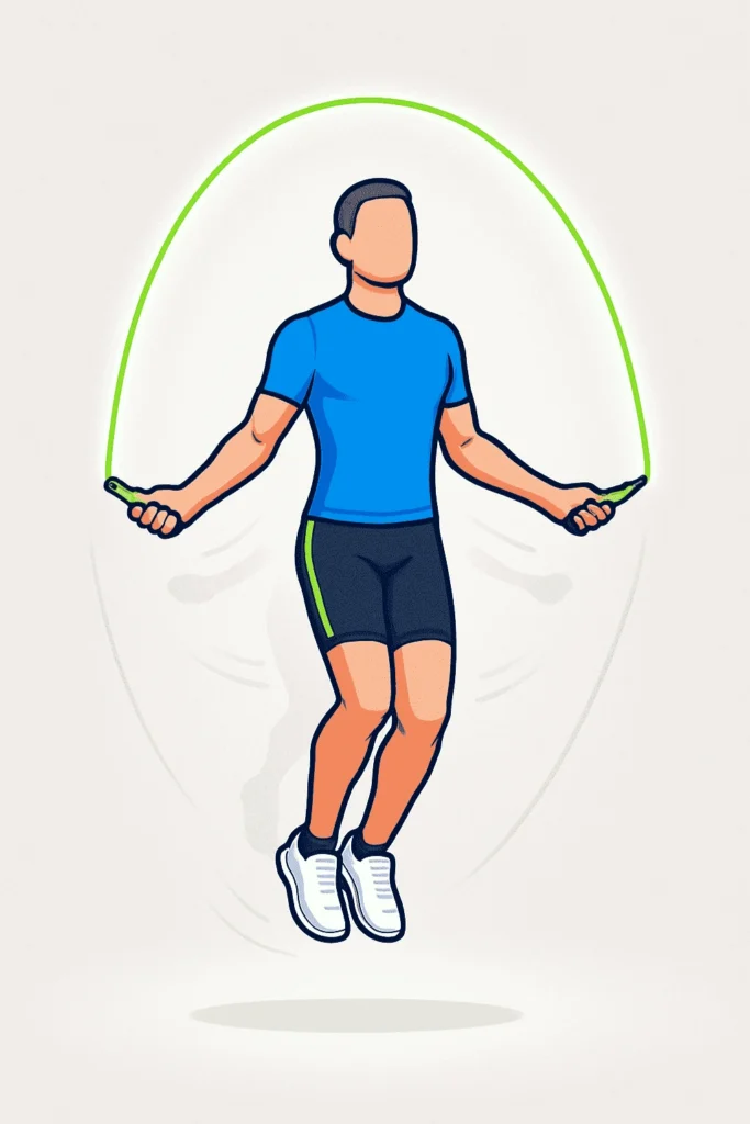 Jump rope workout at home for cardio and weight loss