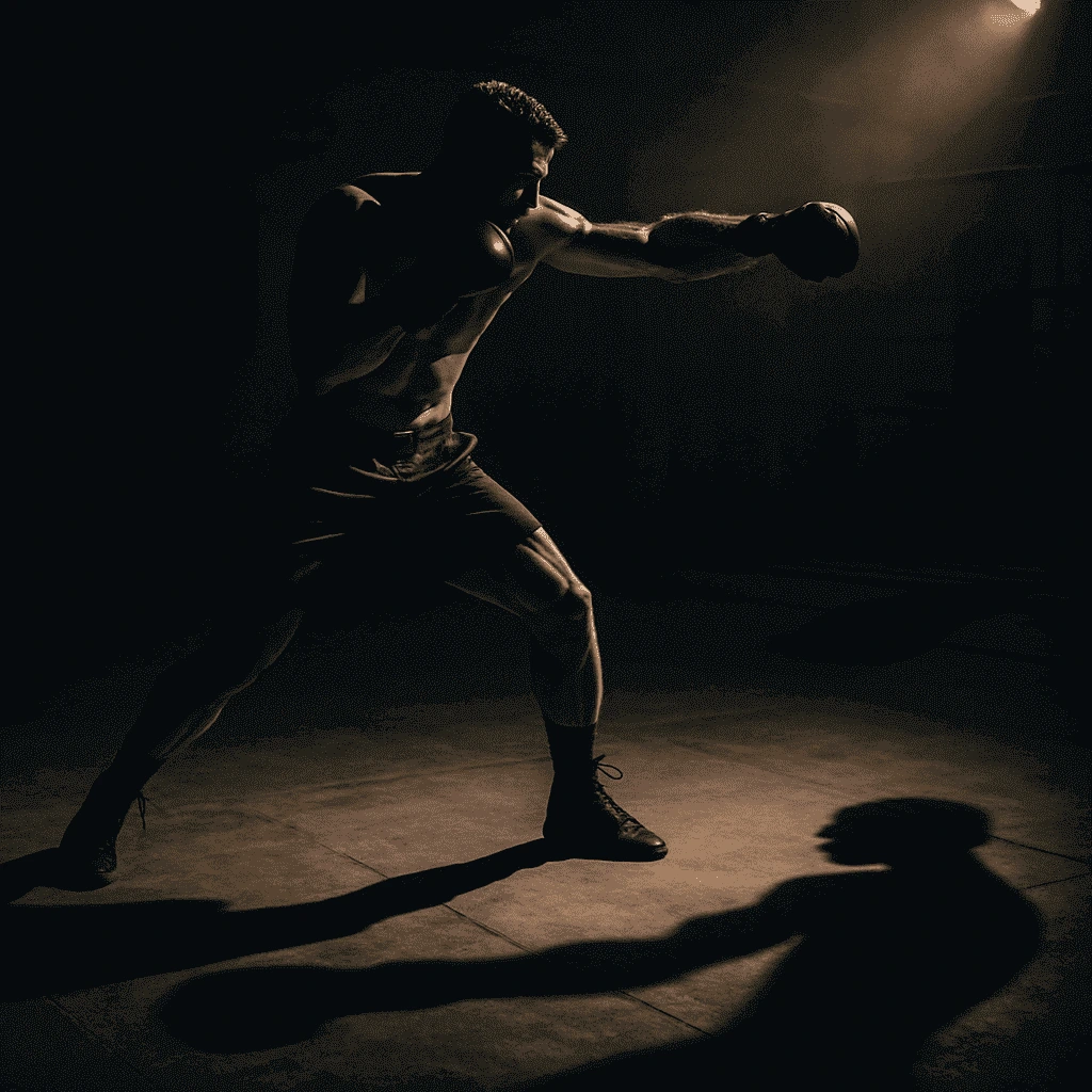 Shadow boxing cardio workout at home for fat burning