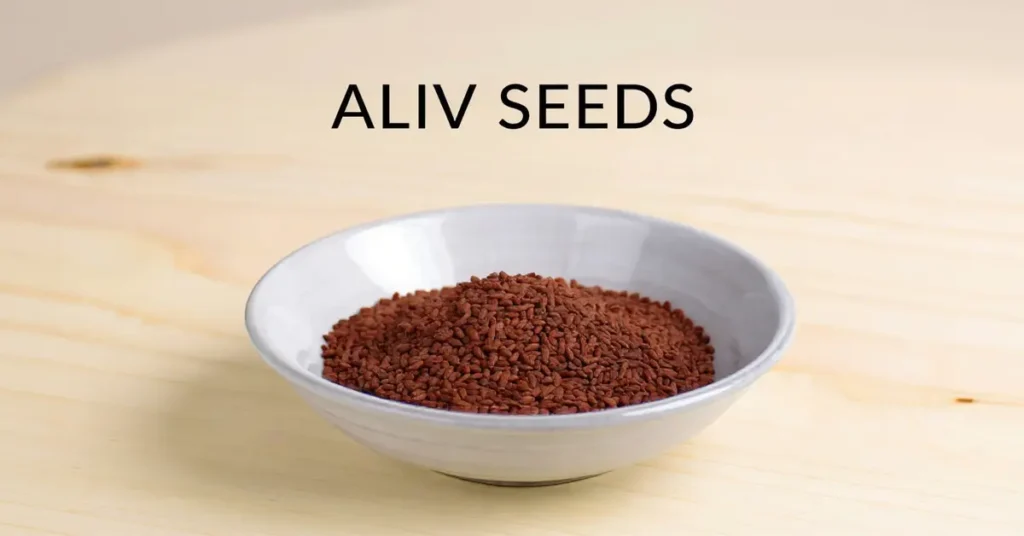 Aliv seeds in a bowl for men’s bone and heart health