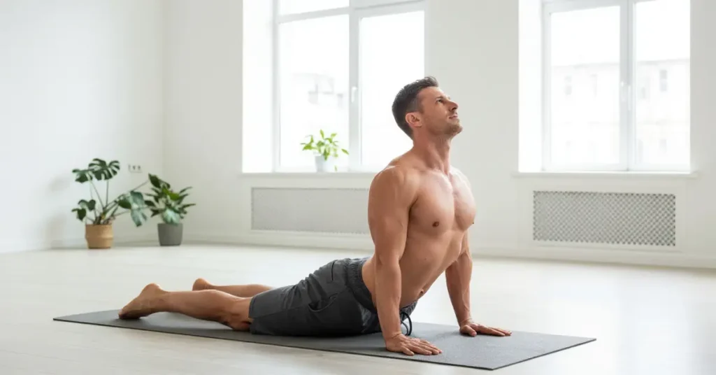 Bhujangasana Cobra Pose for Men – Spine Flexibility and Testosterone Boost