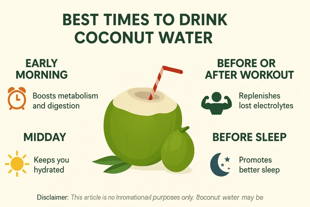 Best Times to Drink Coconut Water for Maximum Benefits