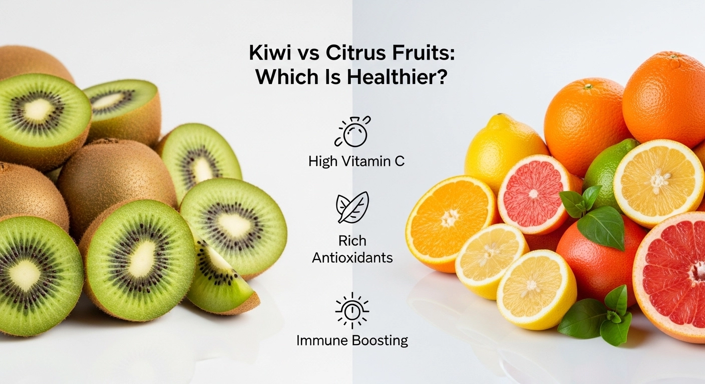 Kiwi vs otherscitrus fruits – nutrition and health comparison