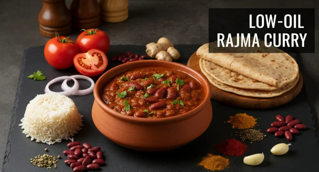 Low-Oil Rajma Curry Diet Recipe