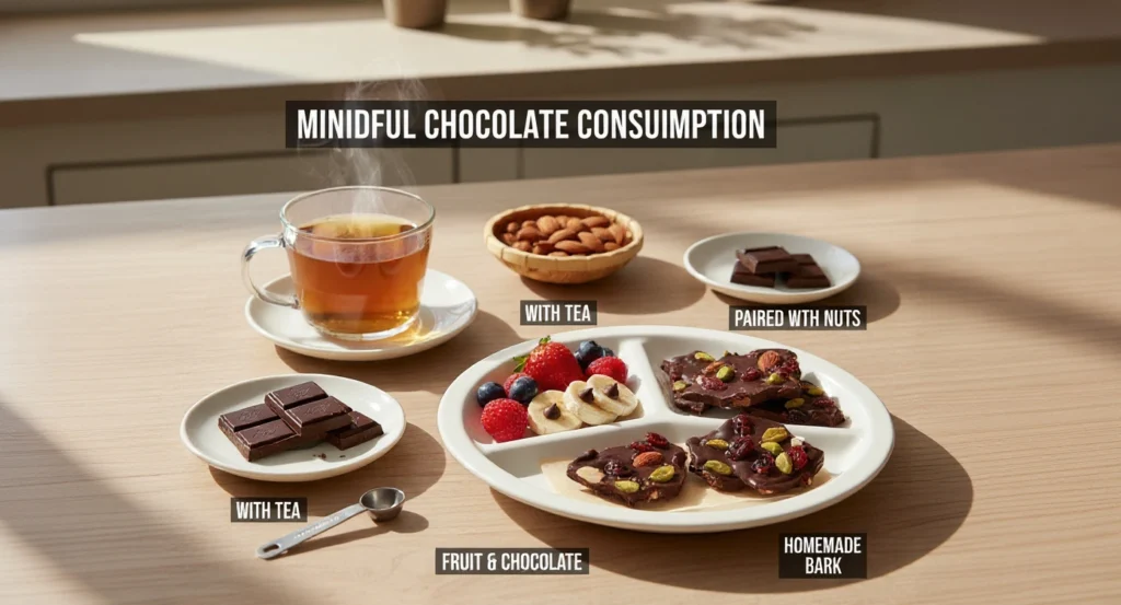 Mindful eating with Dark Chocolate vs Milk Chocolate for better mood and health