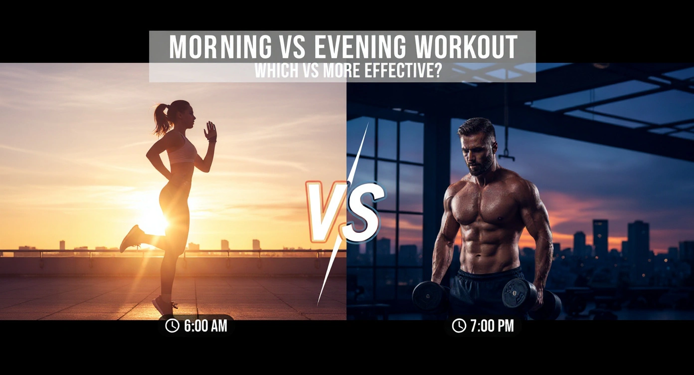 Morning Workout vs Evening Workout – best time to exercise for fitness and health