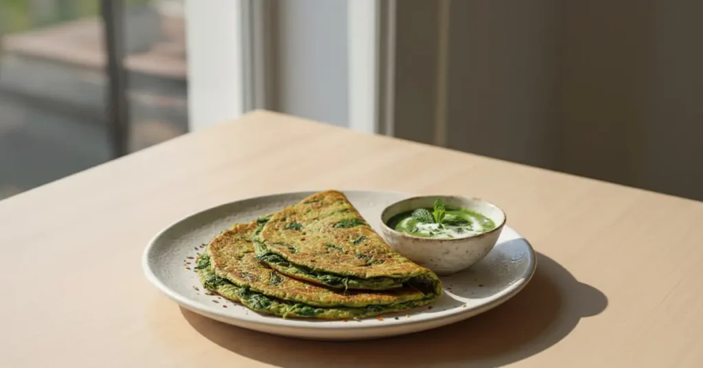 Palak Chilla Recipe – Healthy Spinach Pancake
