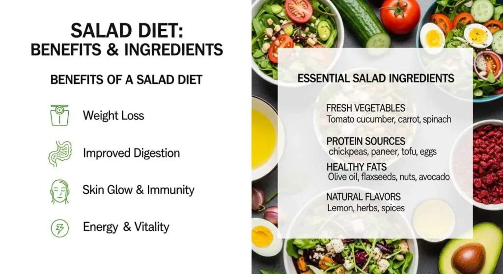 Benefits of Salad Diet and Healthy Ingredients