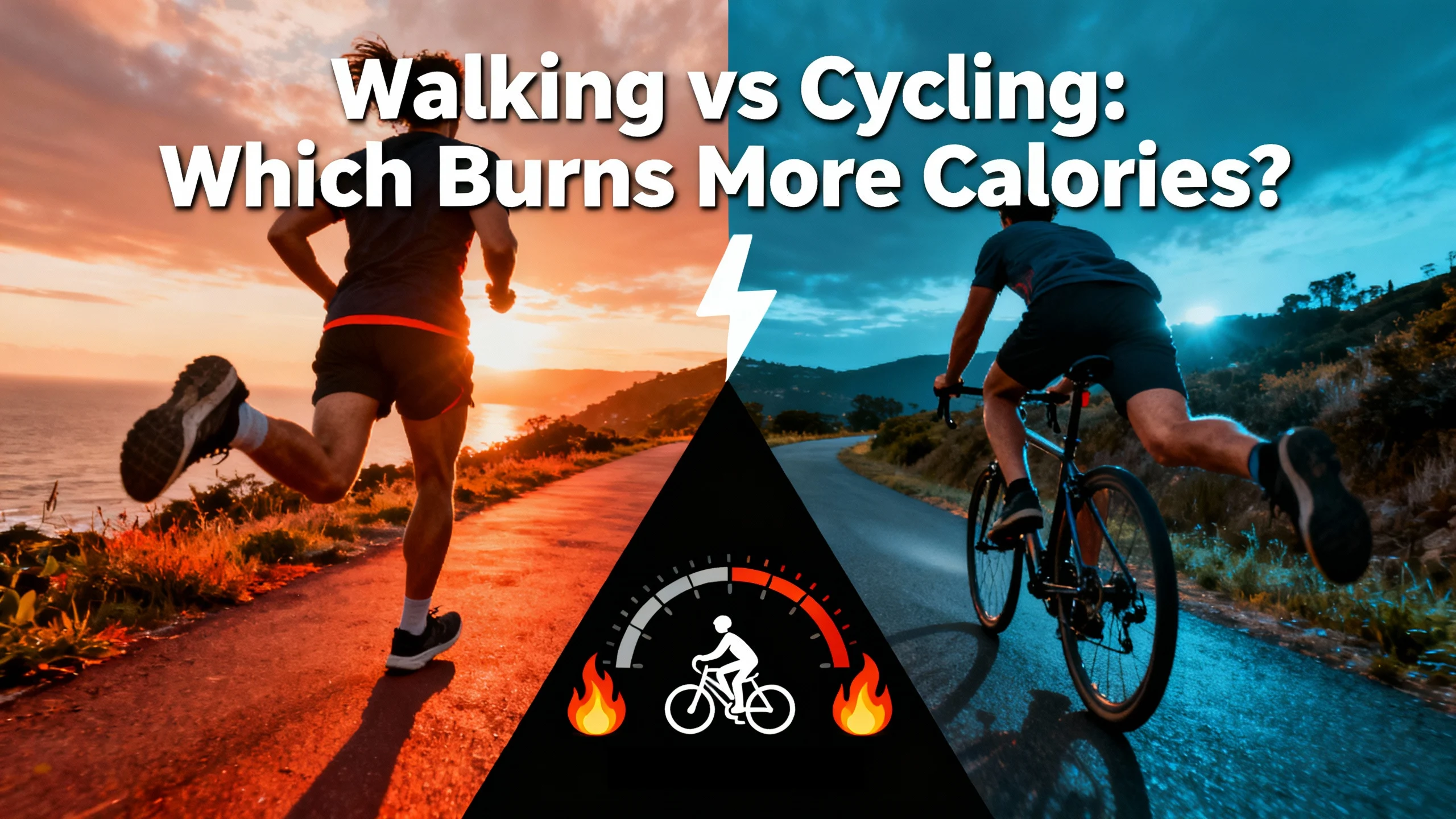 Walking vs Cycling comparison for weight loss and calorie burn