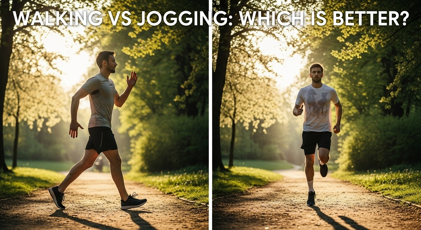Walking vs Jogging comparison – calories burned, heart health, weight loss, and joint impact