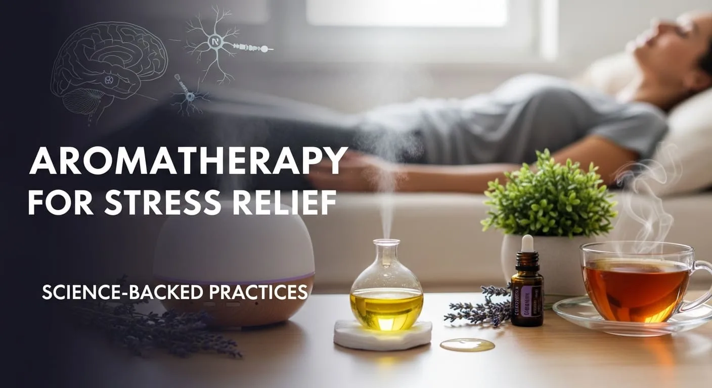 Aromatherapy for Stress Relief with Essential Oils and Diffuser