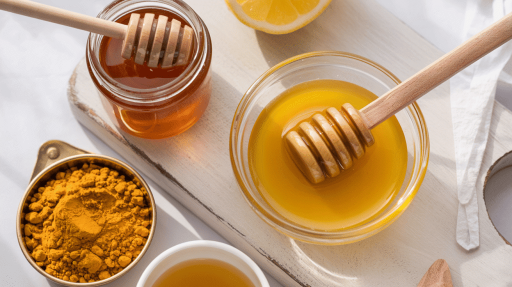 Honey and Turmeric Homemade Face Masks Ingredients