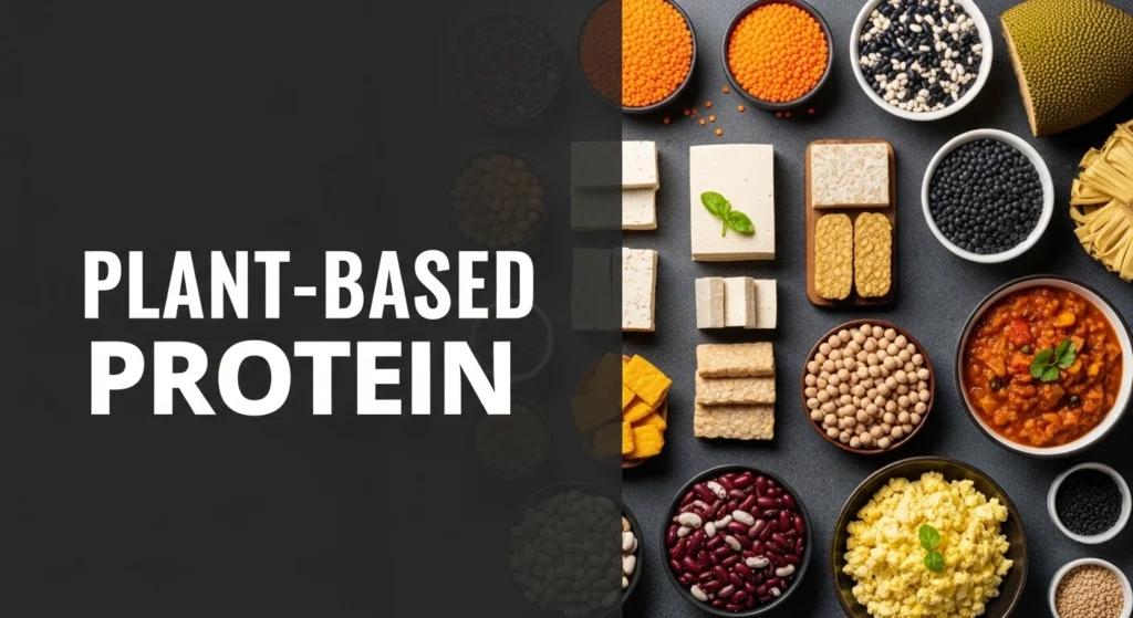 High-protein plant-based foods for vegan diets
