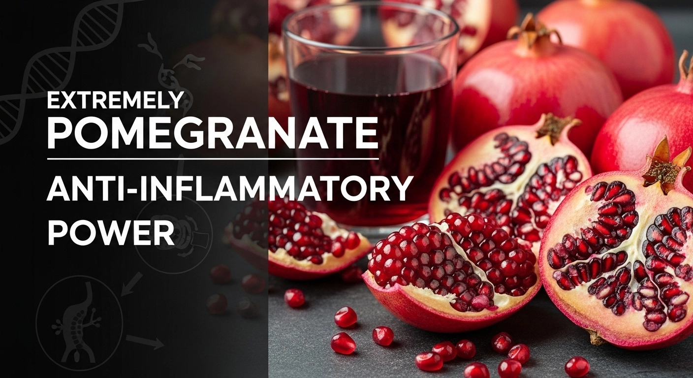 Fresh pomegranates rich in antioxidants showcasing their anti-inflammatory power.