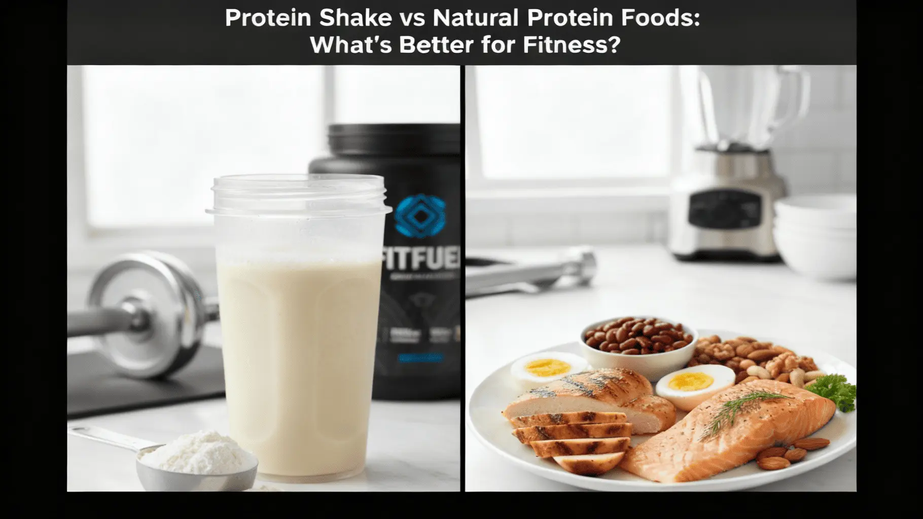 Protein Shake vs Natural Protein Foods – Fitness Diet Comparison