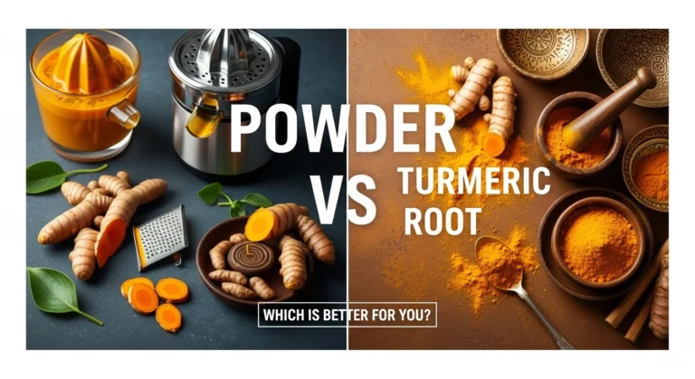 Turmeric Powder vs Turmeric Root Comparison for Health Benefits