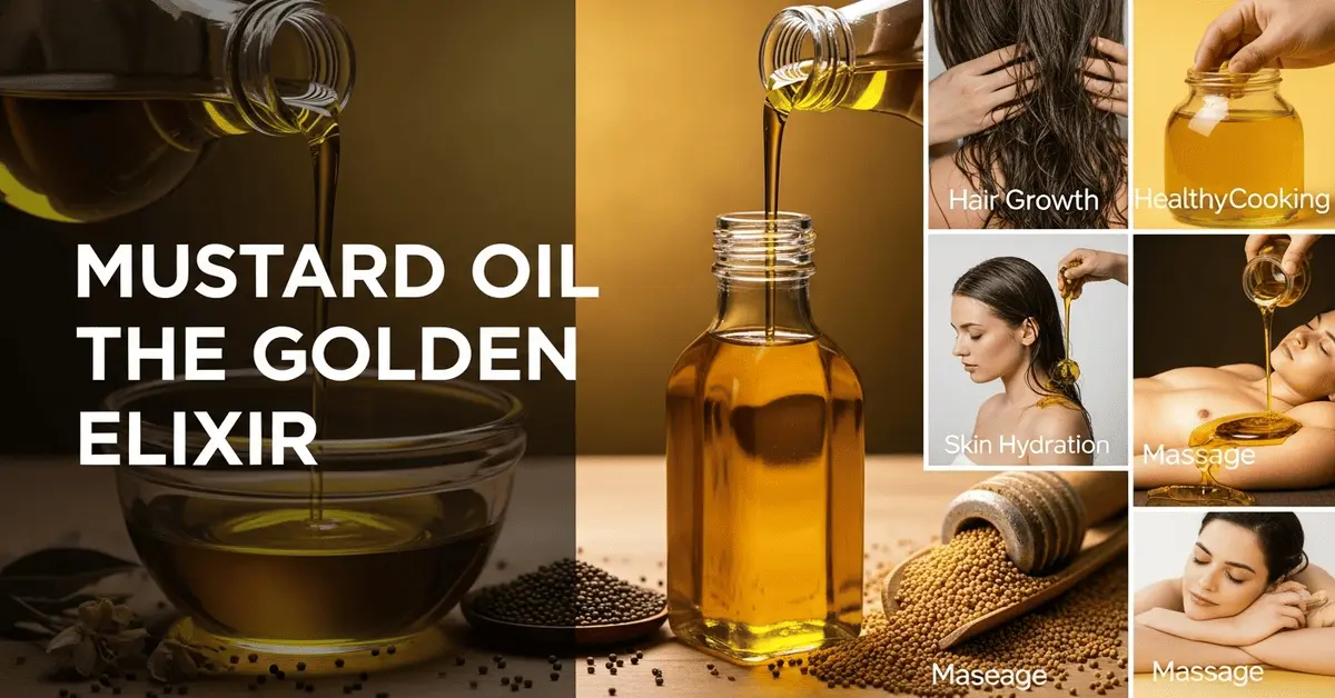 The Golden Elixir – Mustard Oil for Heart and Hair Health