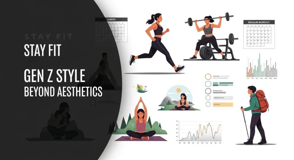 Gen Z embracing fitness routines focused on health, confidence, and overall well-being beyond appearance.