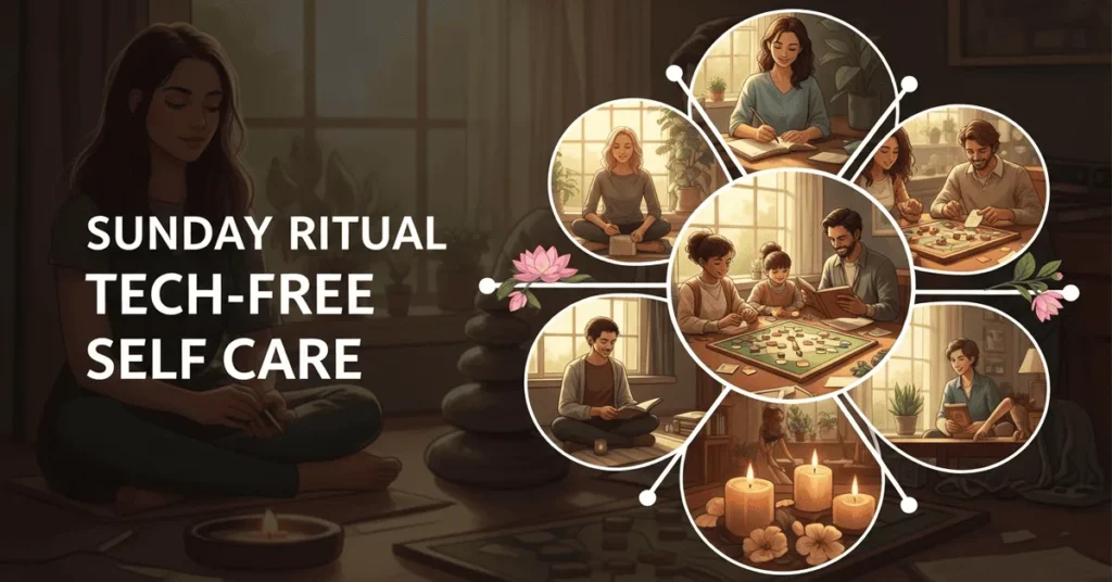 Tech-Free Sunday ritual for self-care and digital balance