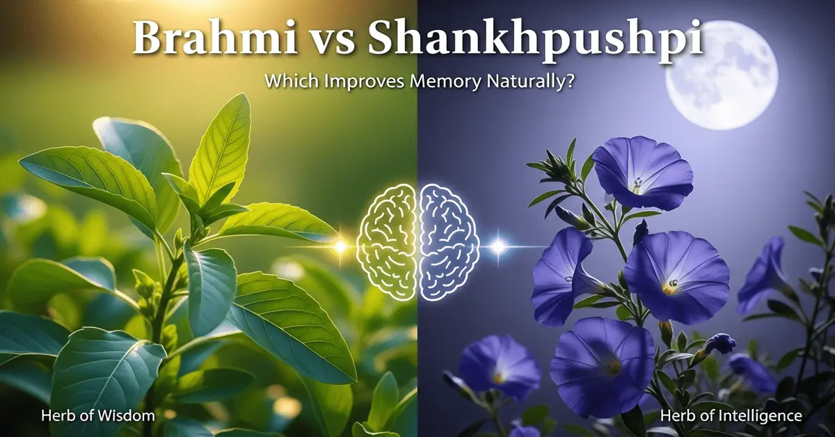 Brahmi vs Shankhpushpi comparison for memory and focus improvement