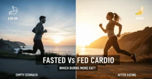 Fasted cardio vs fed cardio comparison for fat burning and weight loss