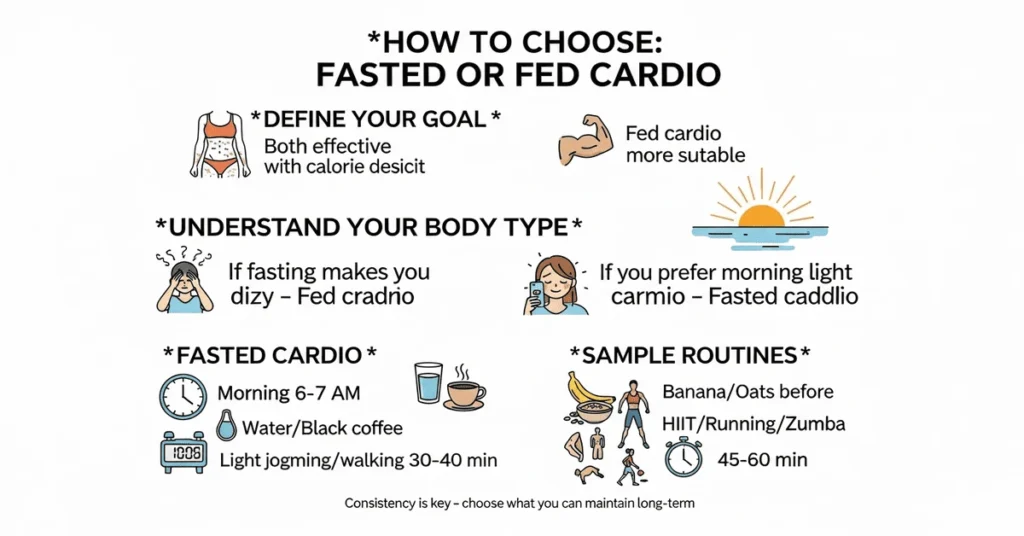 Fasted and fed cardio tips for better fat burning and workout performance