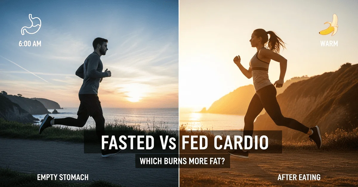Fasted cardio vs fed cardio comparison for fat burning and weight loss