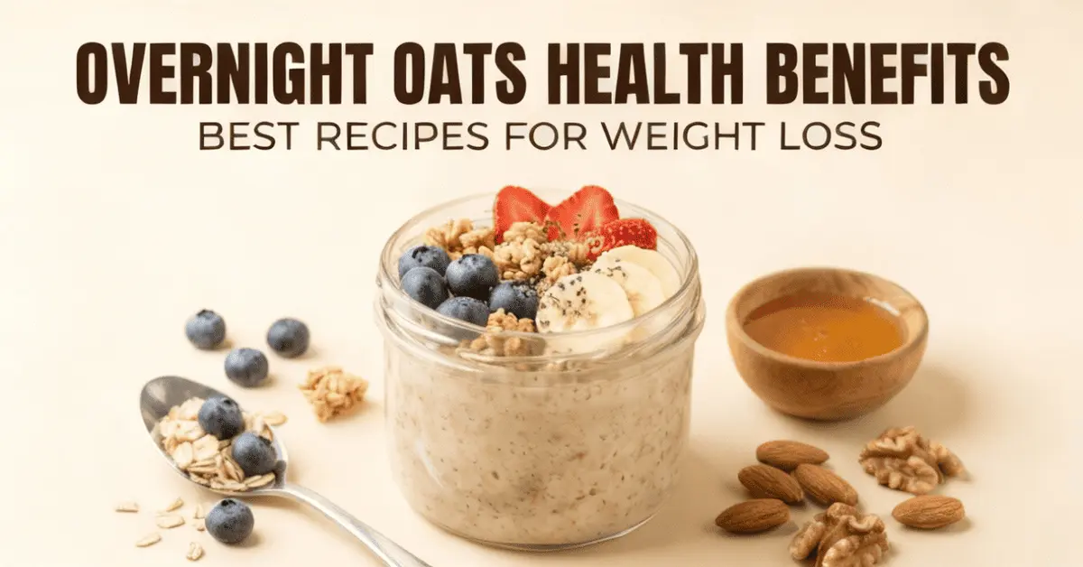Overnight oats health benefits featuring nutrient-rich breakfast bowl