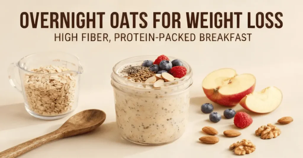 Overnight oats weight loss benefits with high-fiber breakfast for fat loss