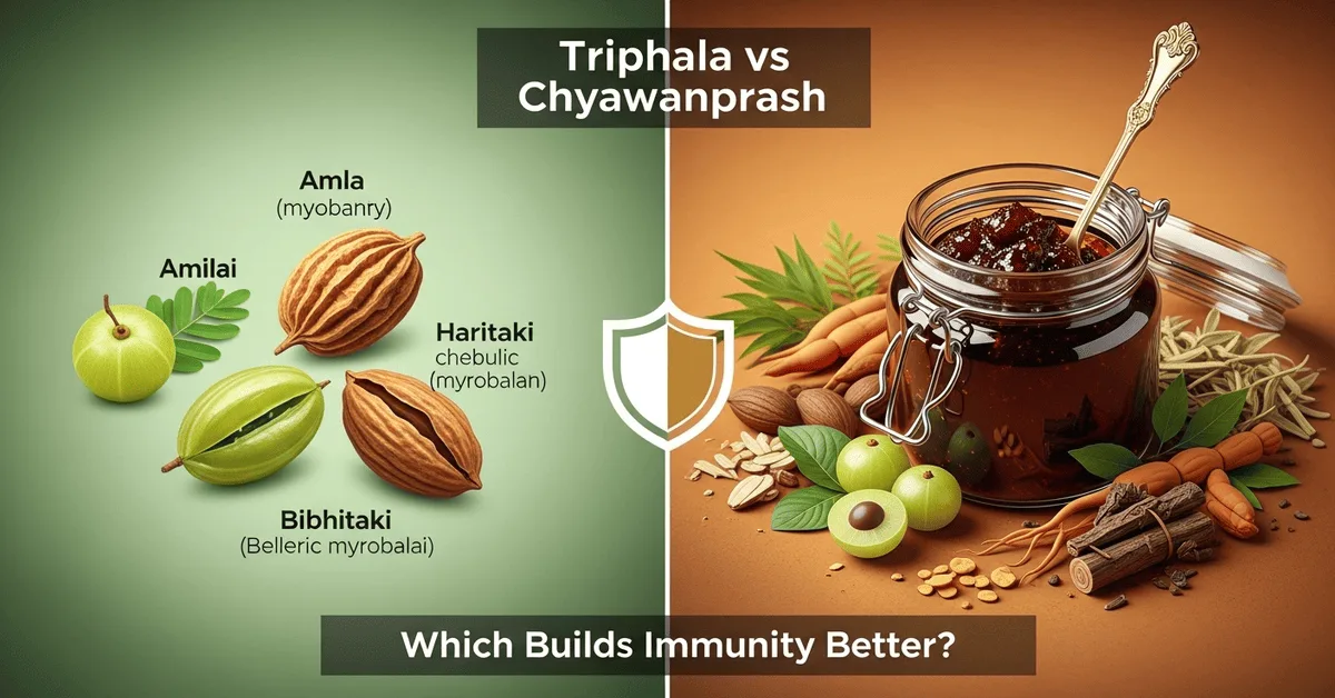 Triphala vs Chyawanprash comparison for better immunity and health