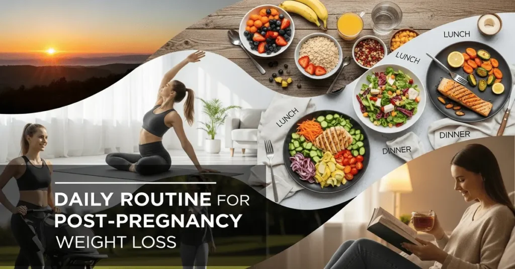 Daily routine for post-pregnancy weight loss and body recovery