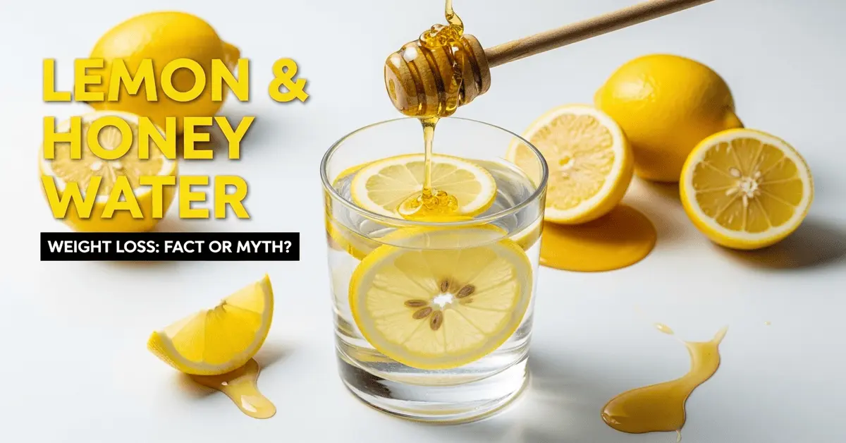 Lemon and honey water drink for natural weight loss and detox