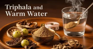Triphala and warm water Ayurvedic weight loss drink
