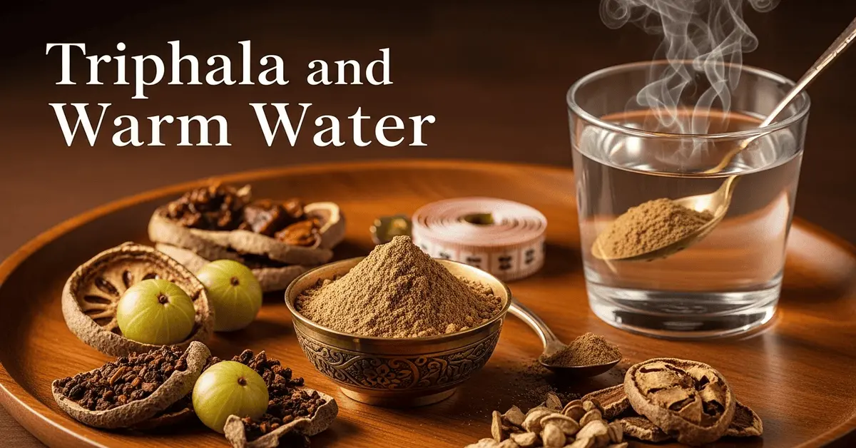 Triphala and warm water Ayurvedic weight loss drink