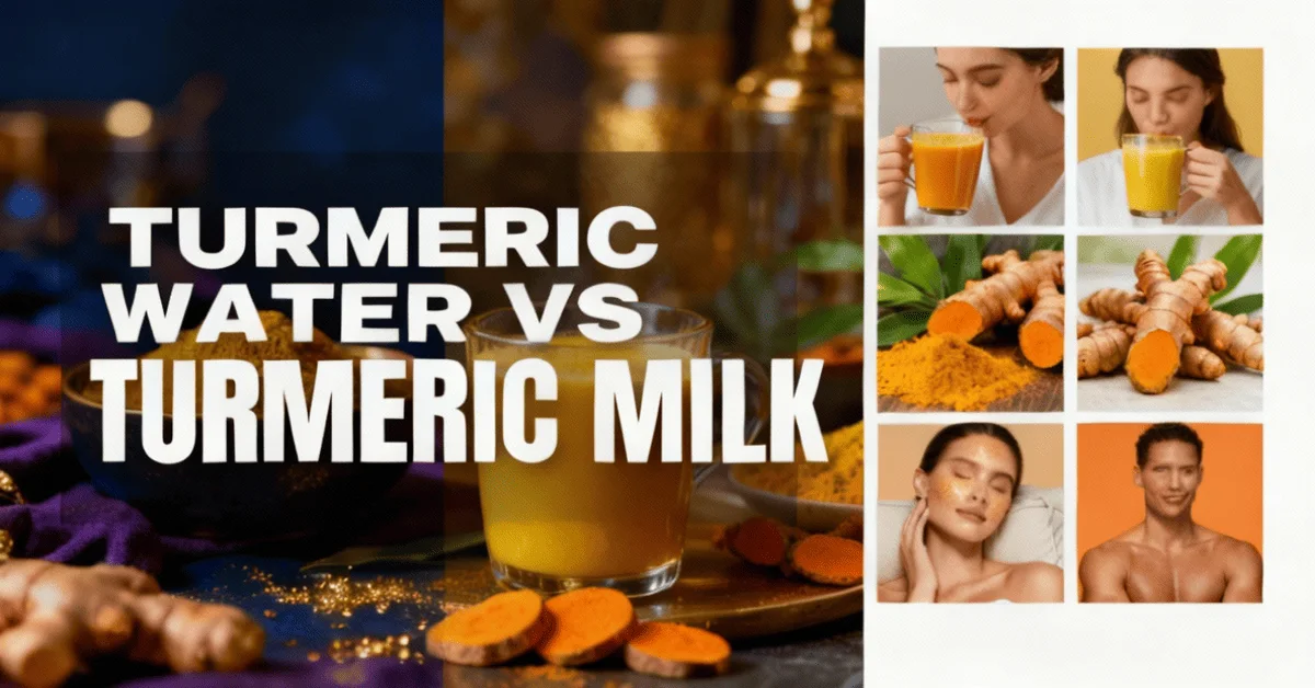 Turmeric Water vs Turmeric Milk – Which Is Healthier and More Beneficial
